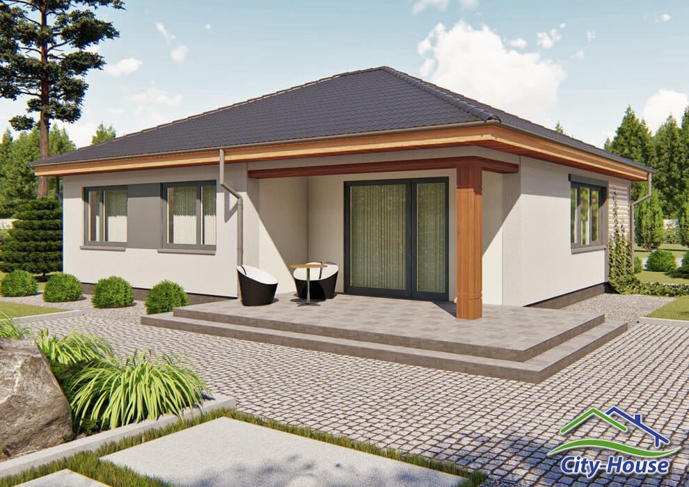 Проект современного одноэтажного дома C1762 Тараща Проект современного одноэтажного дома C1762 Тараща