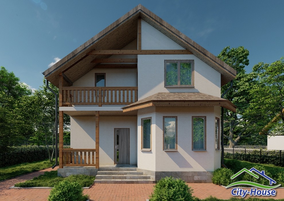 Проект каркасного дома из СИП панелей C1505 Хмельницький